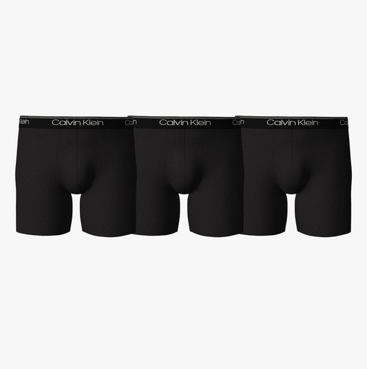 Calvin Klein 3 Pack Mens Micro Stretch Boxer Briefs Black