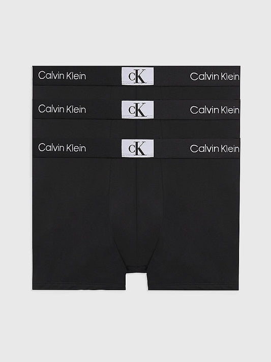 Calvin Klein CK96 3 Pack Mens Trunks Black