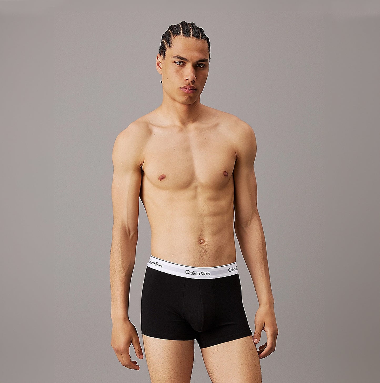 Calvin Klein MODERN COTTON STRETCH Mens 3 Pack Trunks Multicoloured