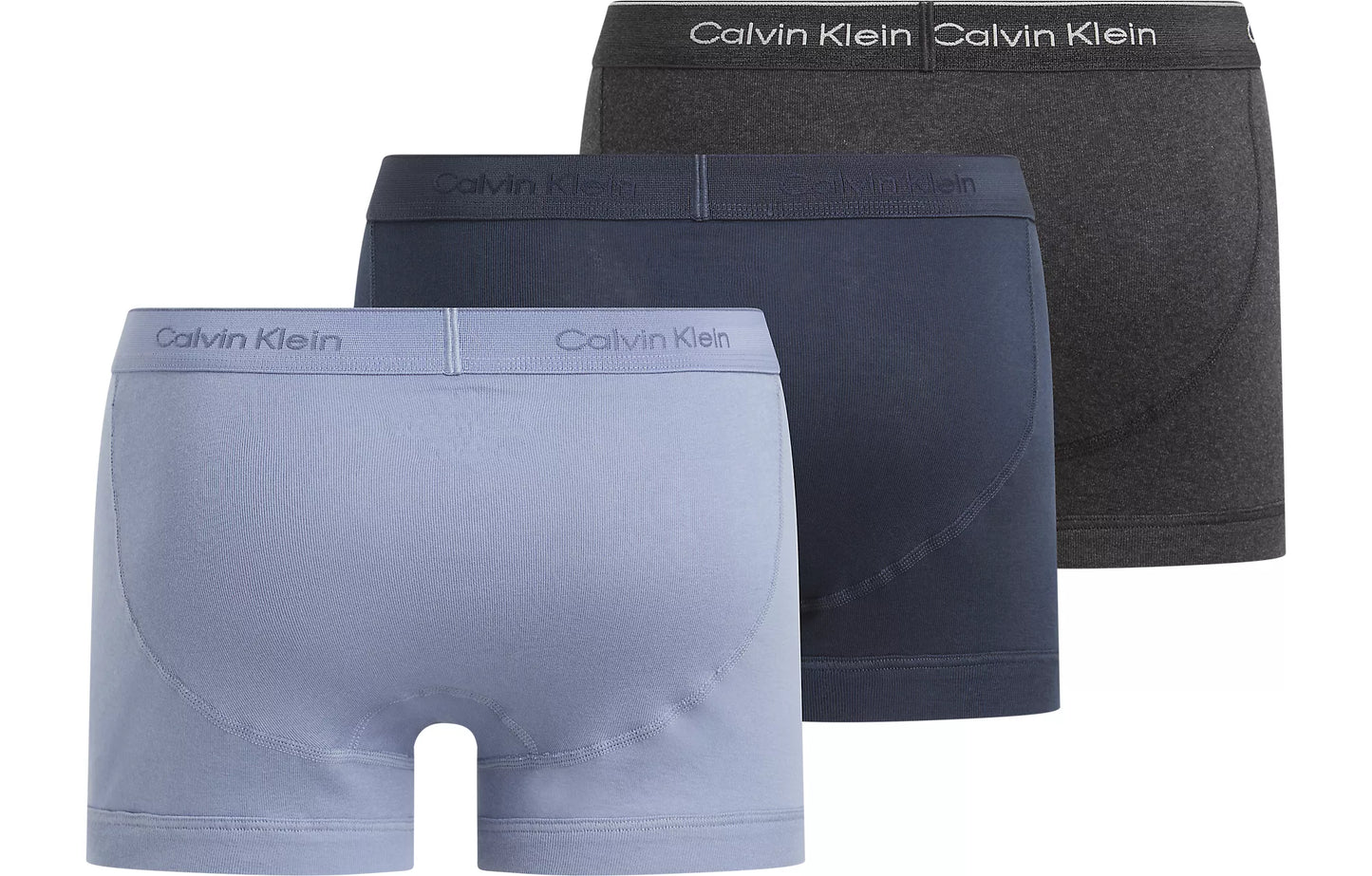 Calvin Klein COTTON CLASSICS Mens 3 Pack Trunks Multicoloured