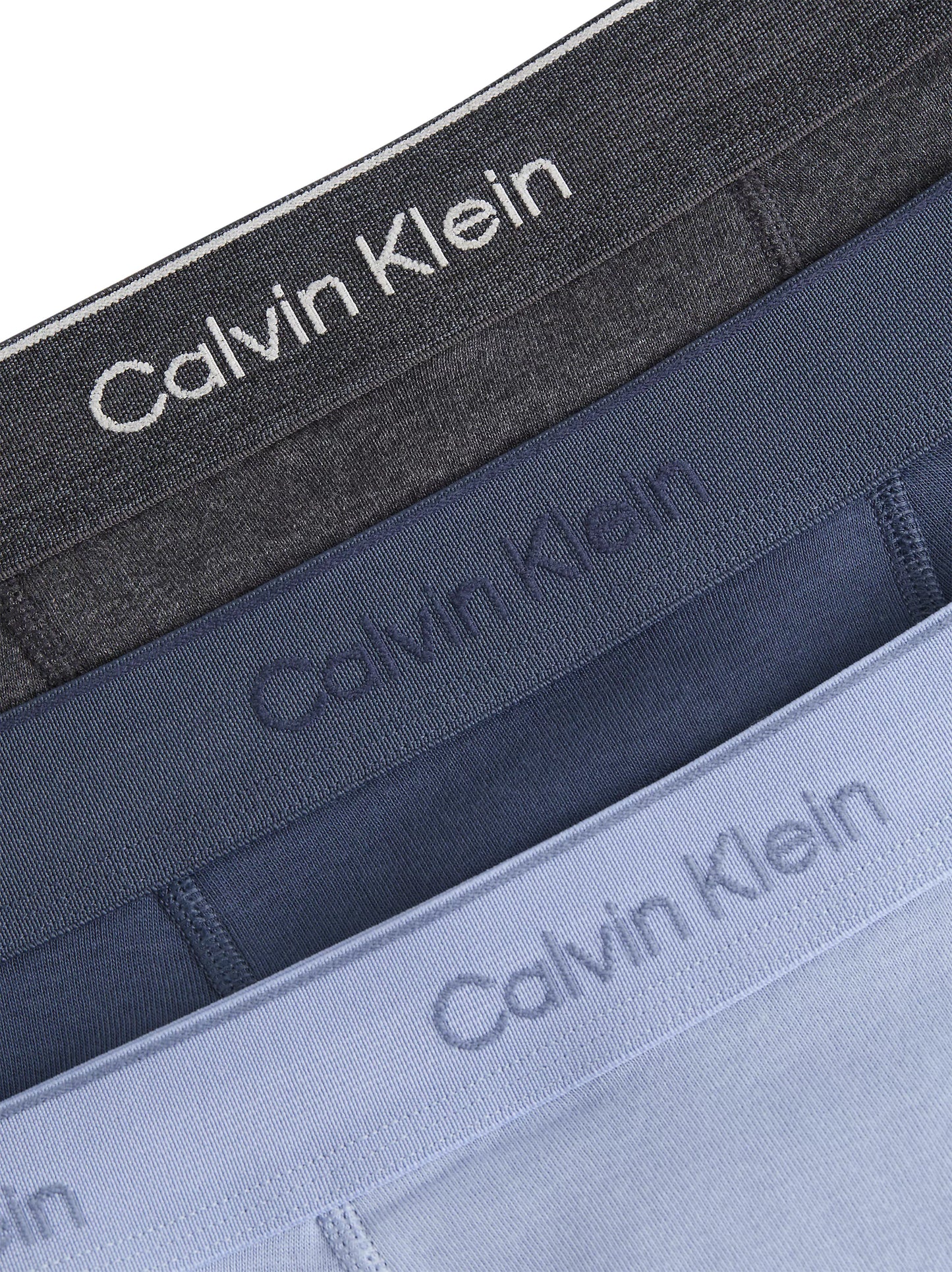 Calvin Klein COTTON CLASSICS Mens 3 Pack Trunks Multicoloured
