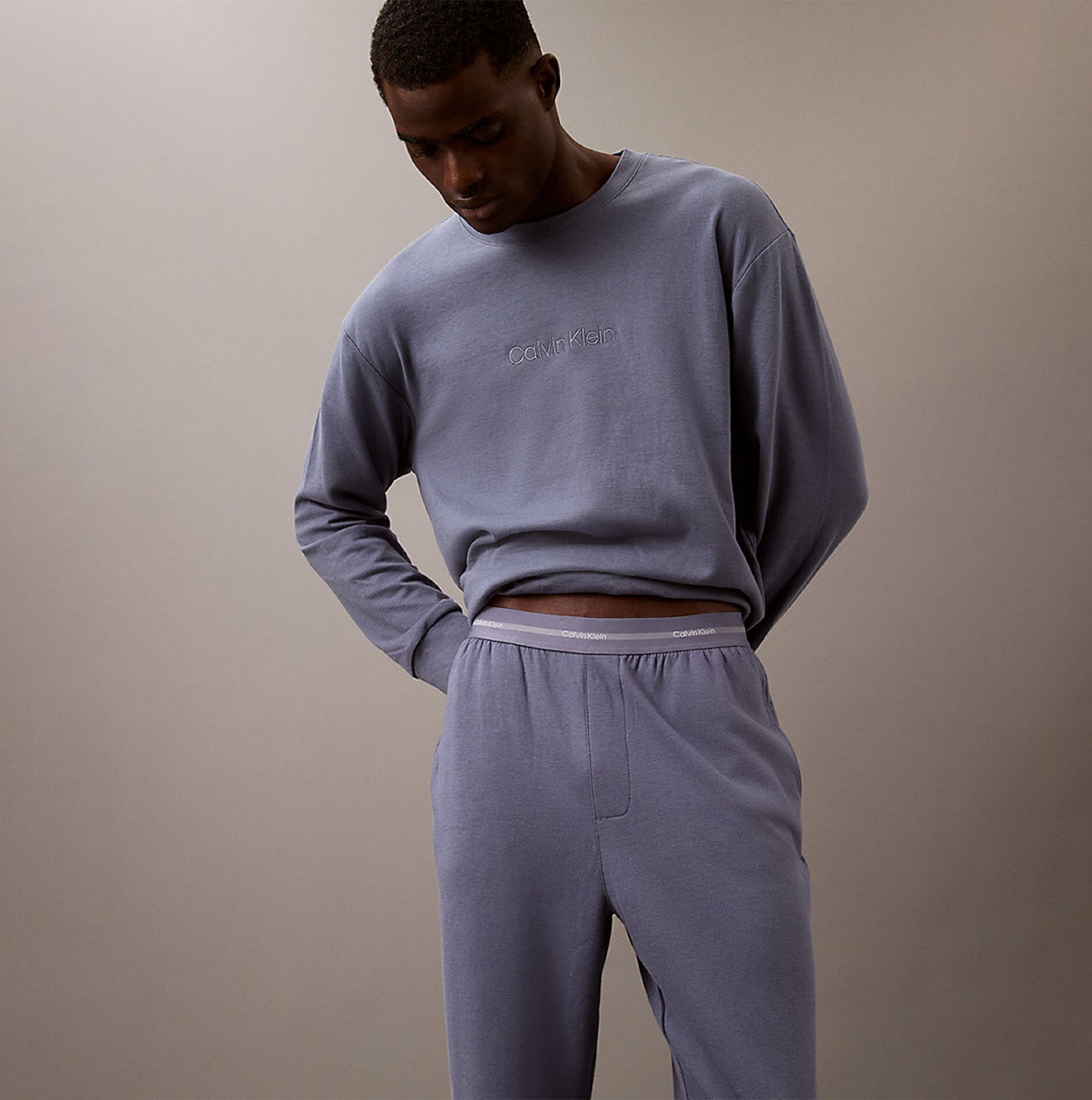 Calvin Klein ICON COTTON TERRY Mens Lounge Joggers Grisaille
