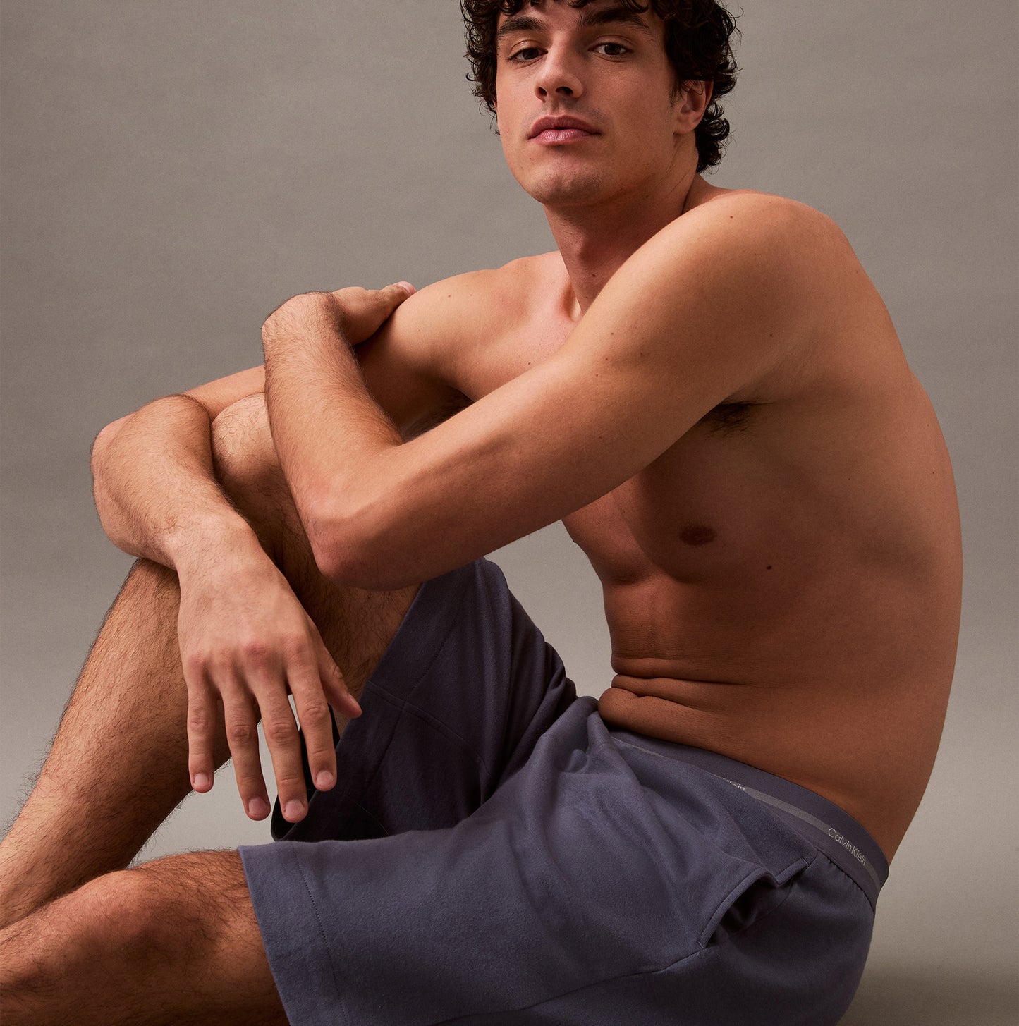 Calvin Klein SLEEP SHORT Mens Grisaille