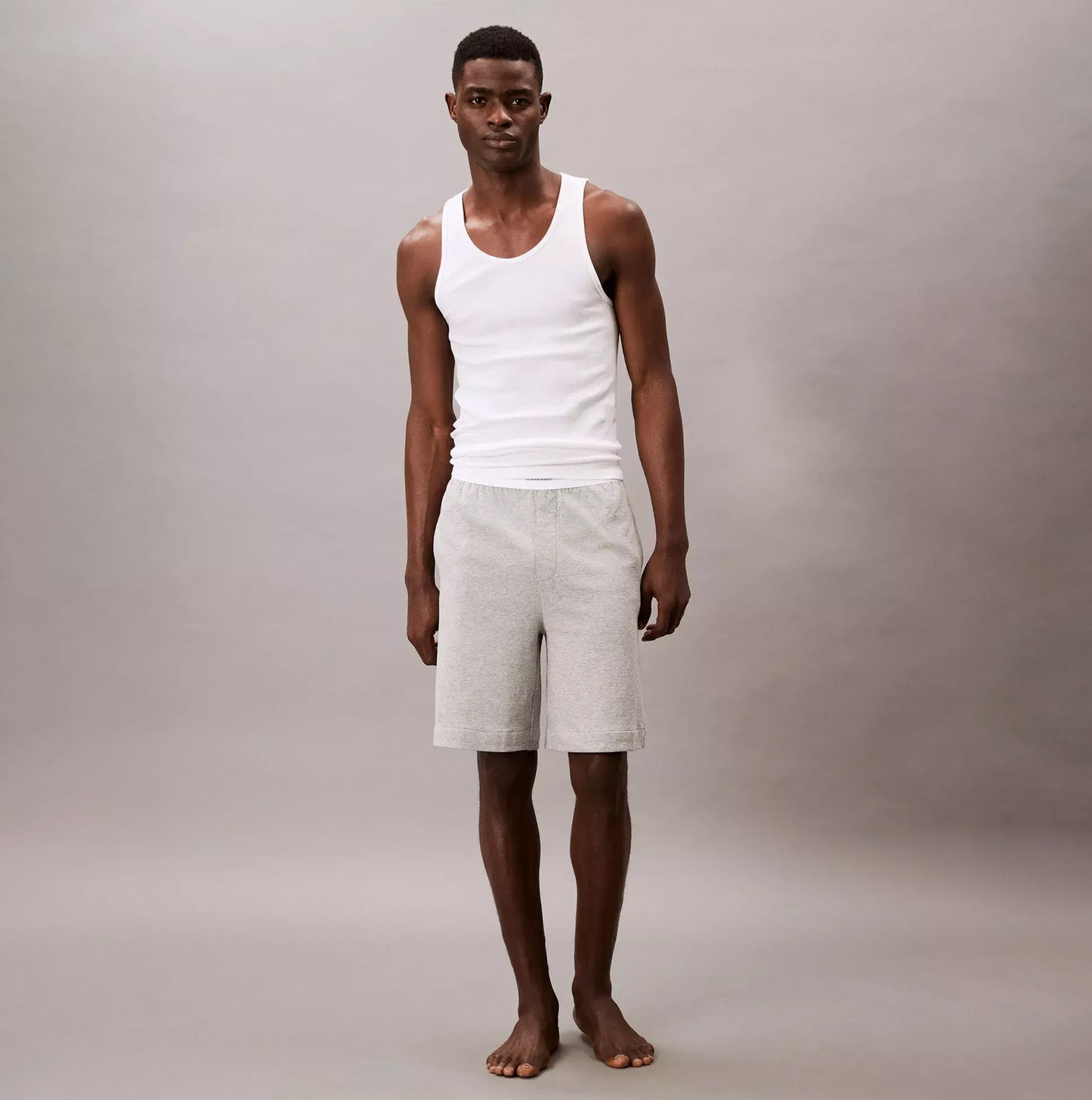 Calvin Klein SLEEP SHORT Mens Medium Grey Heather
