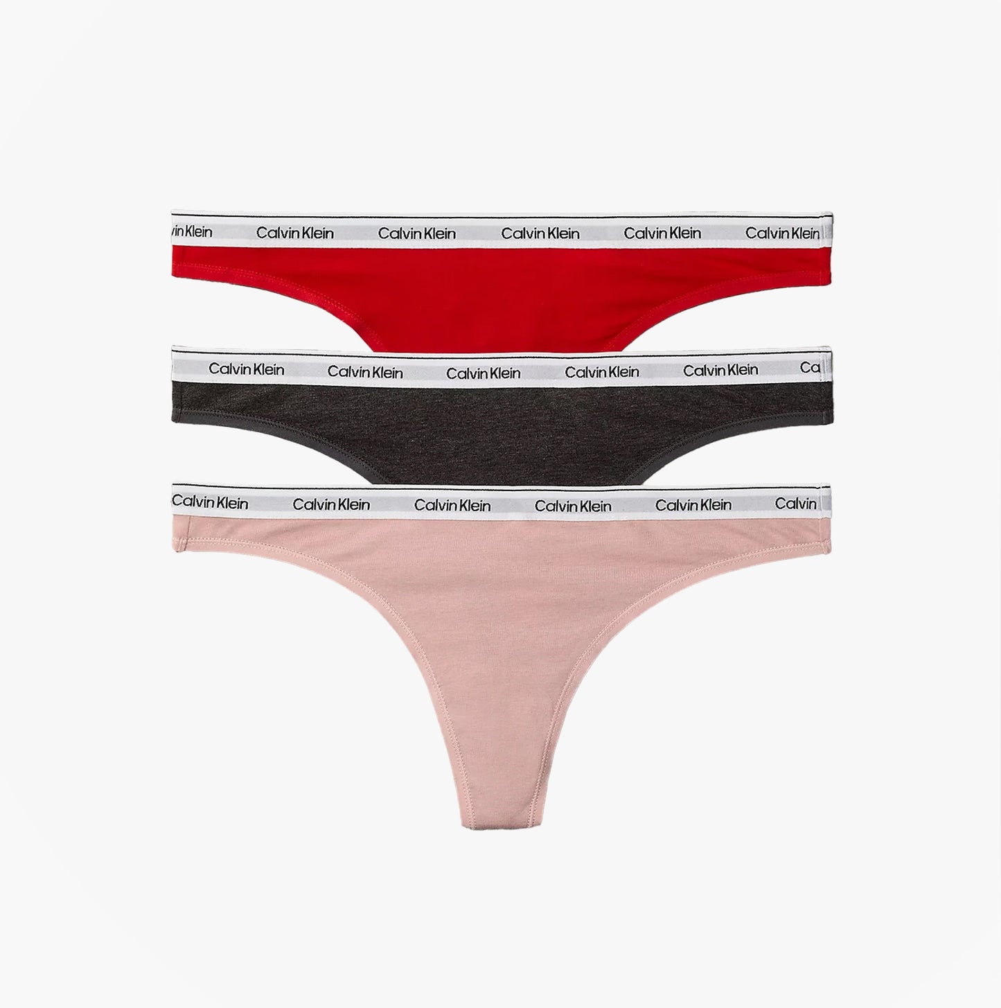 Calvin Klein THONG 3 PACK Womens Thong Multicoloured