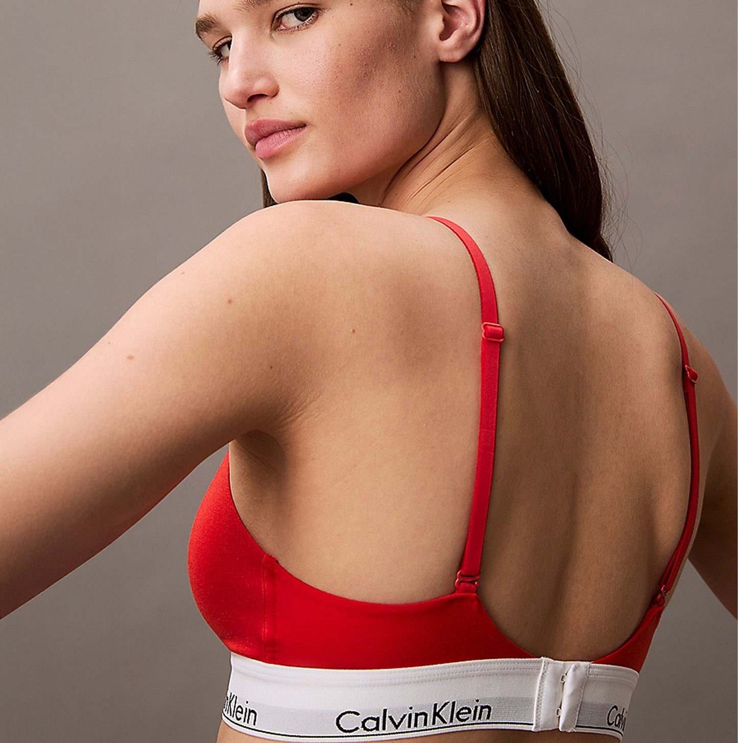 Calvin Klein ICON COTTON MODAL Womens Triangle Bra Molten