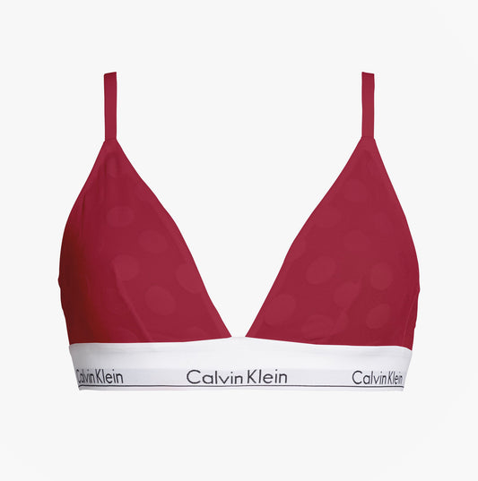 Calvin Klein UNLINED TRIANGLE XAT Womens Bra Rouge
