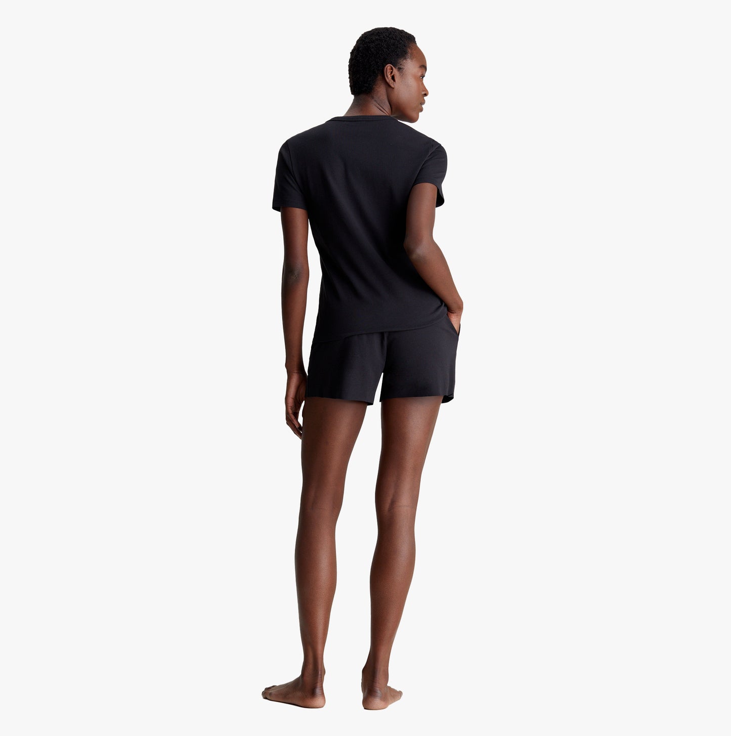 Calvin Klein INTENSE POWER Womens Short Pyjama Set Black