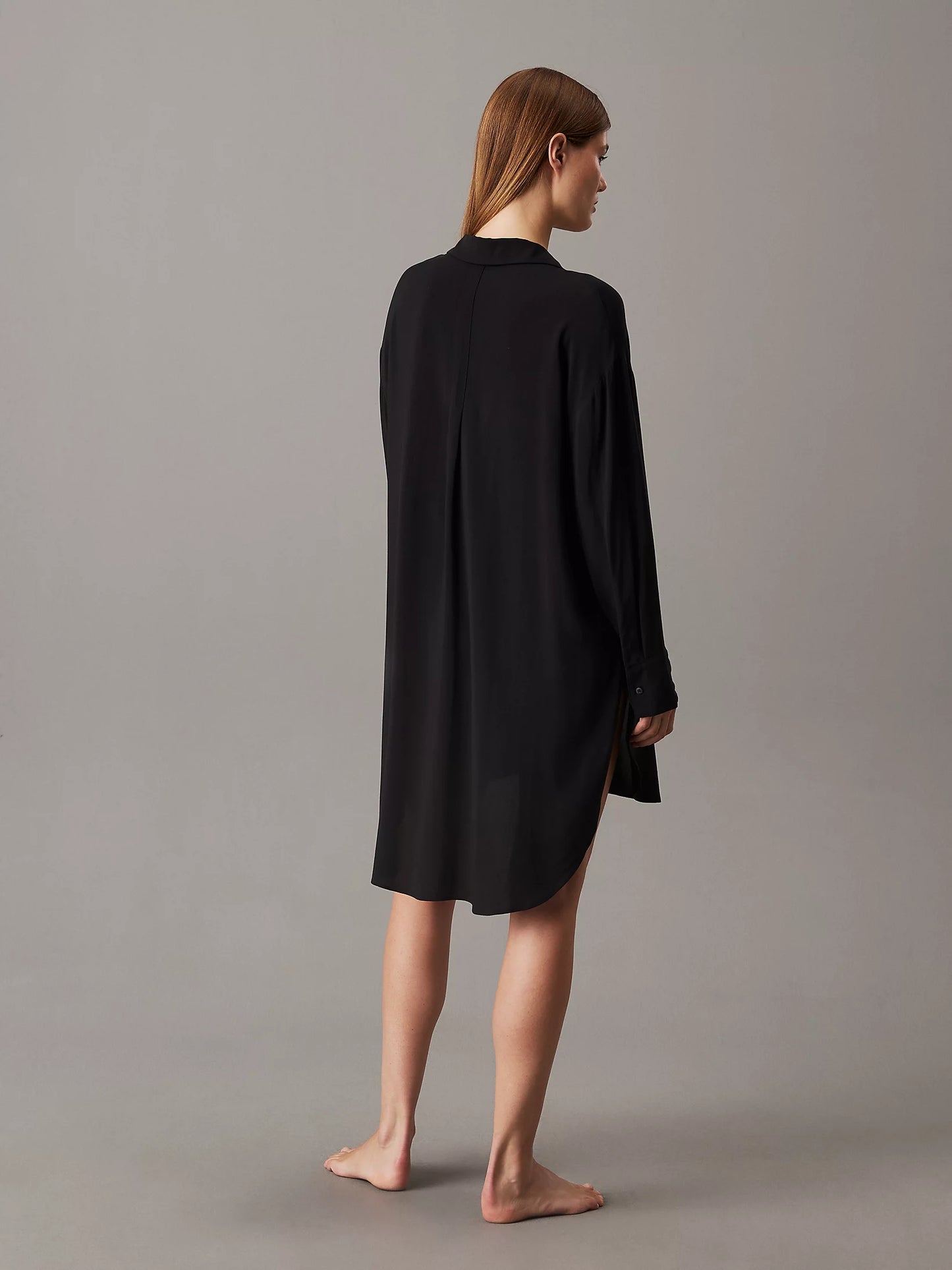 Calvin Klein WOVEN VISCOSE Womens Nightshirt Black