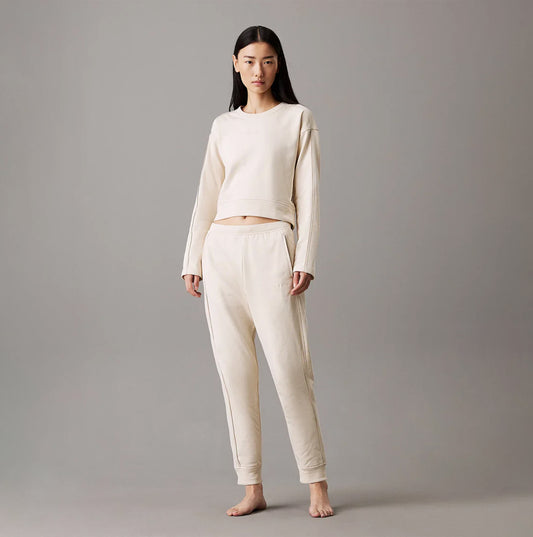 Calvin Klein TONAL LOGO LOUNGE Womens Joggers Sandshell