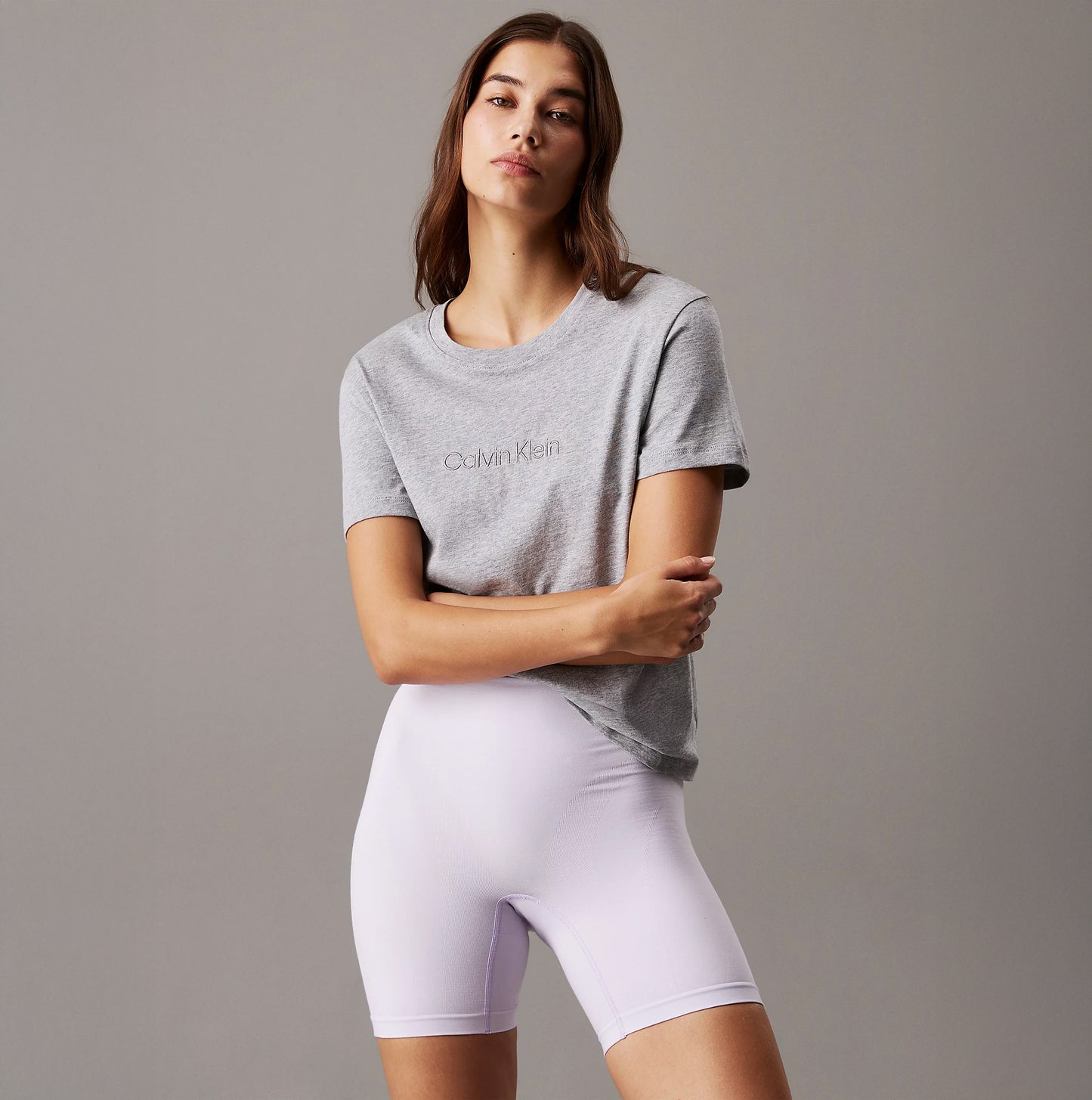 Calvin Klein Womens Lounge T-Shirt Grey Heather
