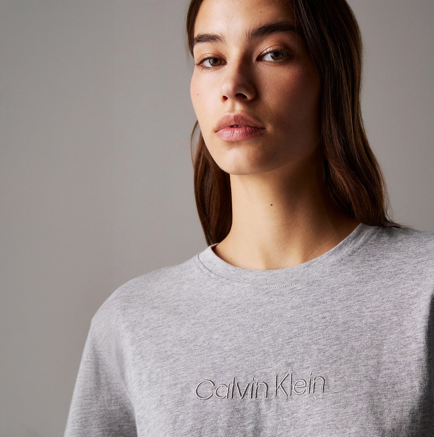 Calvin Klein Womens Lounge T-Shirt Grey Heather
