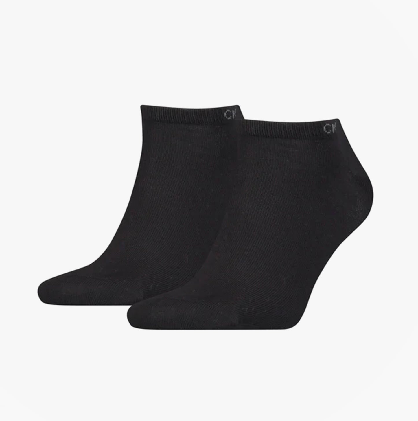 Calvin Klein 2 Pack Mens Ankle Trainer Socks Black