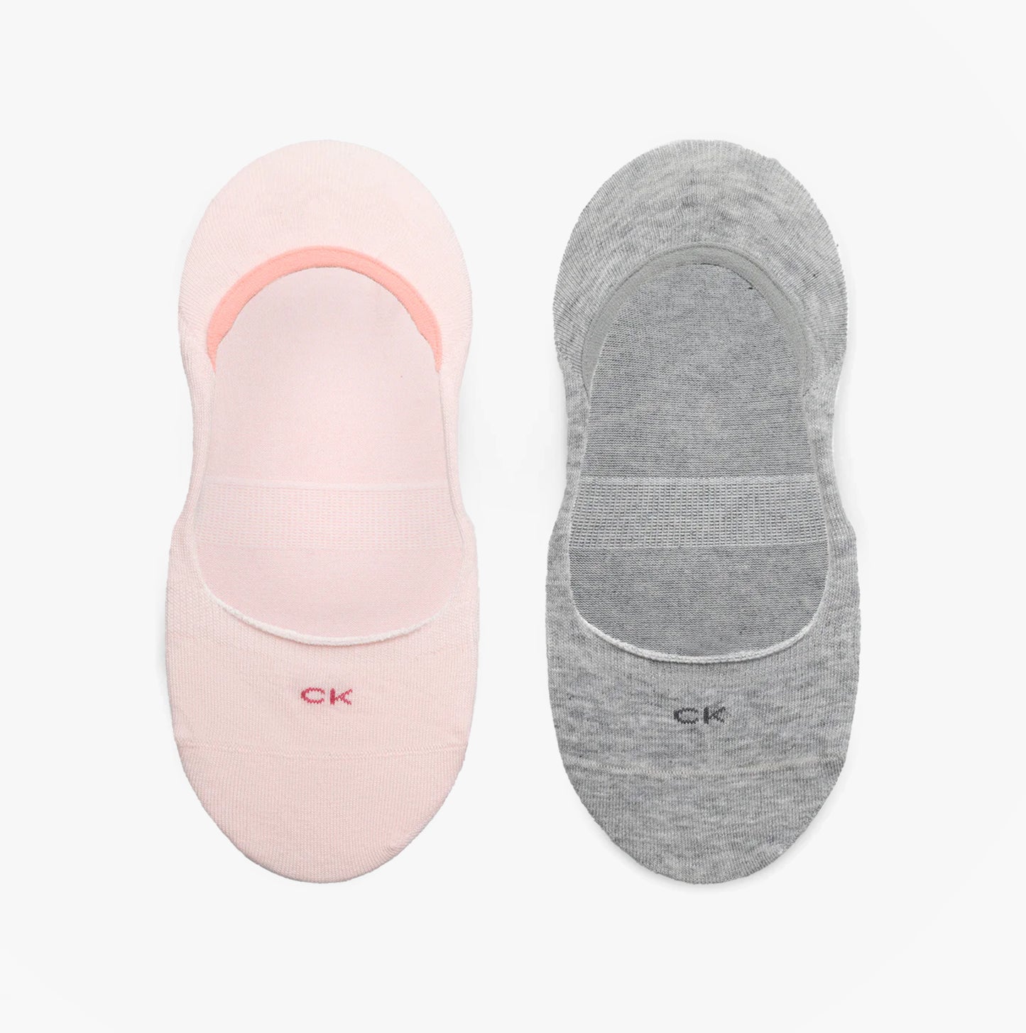 Calvin Klein 2 Pack Womens Invisible Socks Pink