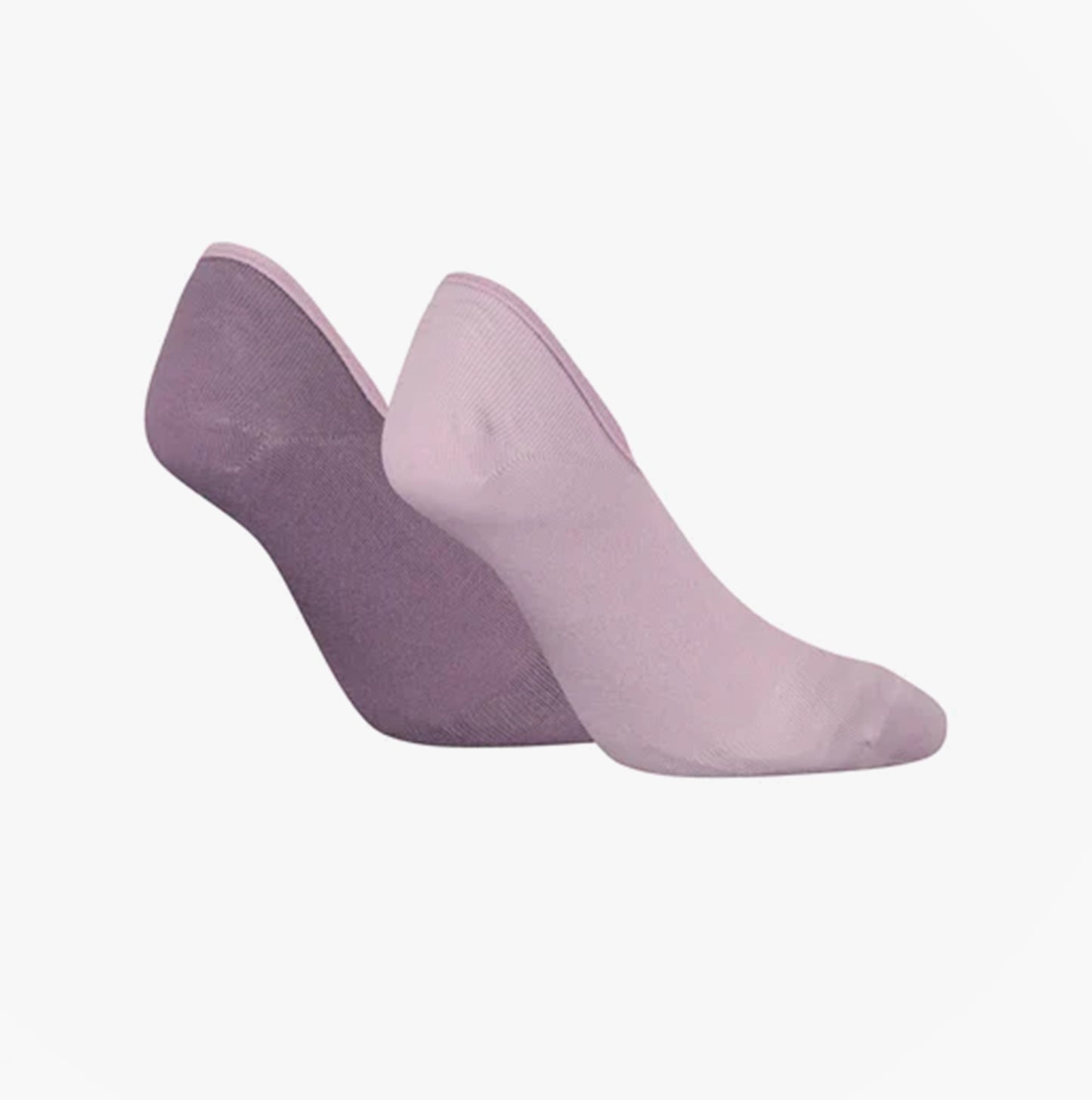 Calvin Klein 2 Pack Womens Invisible Socks Lilac