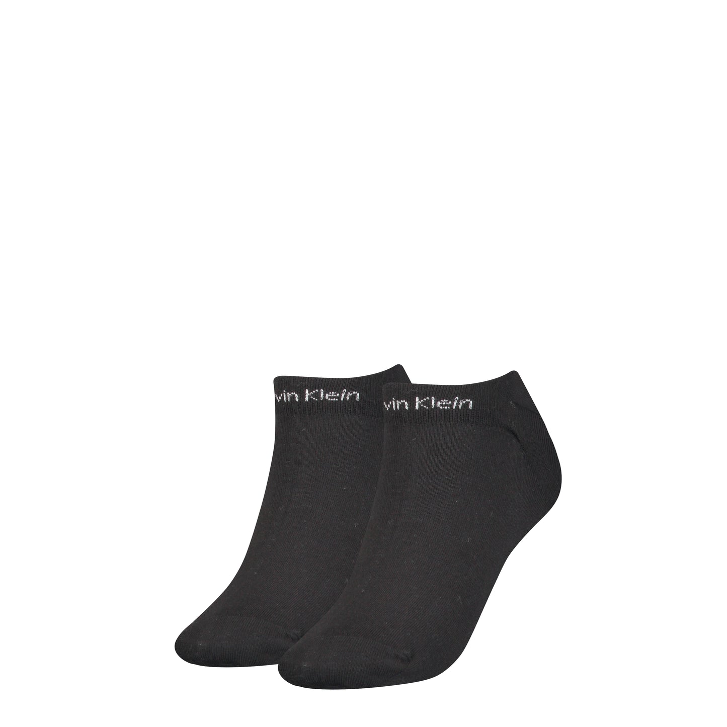 Calvin Klein 2 Pack Womens Ankle Trainer Socks Black