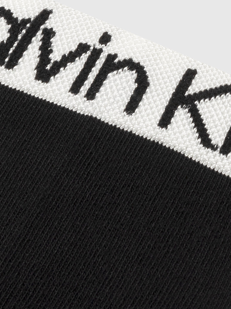 Calvin Klein 2 Pack Womens Ankle Trainer Socks Black