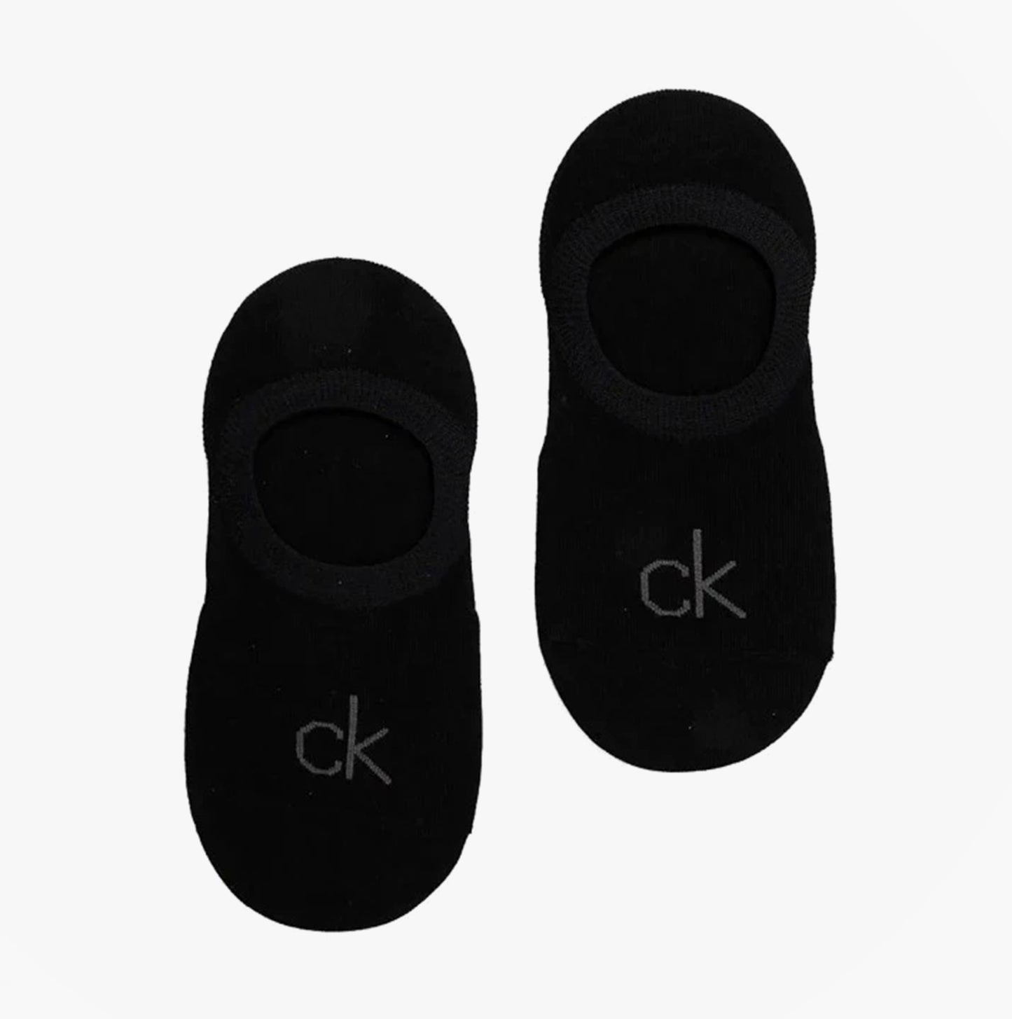 Calvin Klein 2 Pack Womens No-Show Footie Socks Black