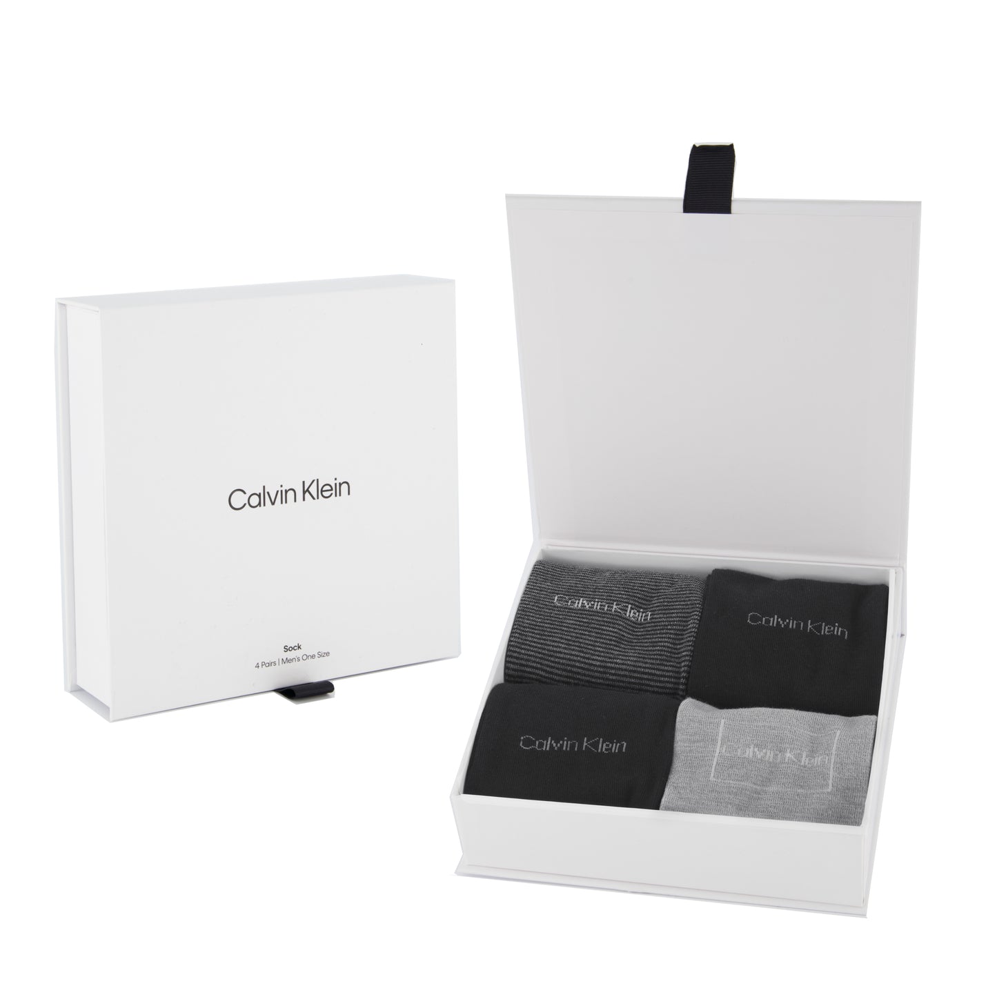 Calvin Klein 4 Pack Giftboxed Classic Mens Crew Socks Multi