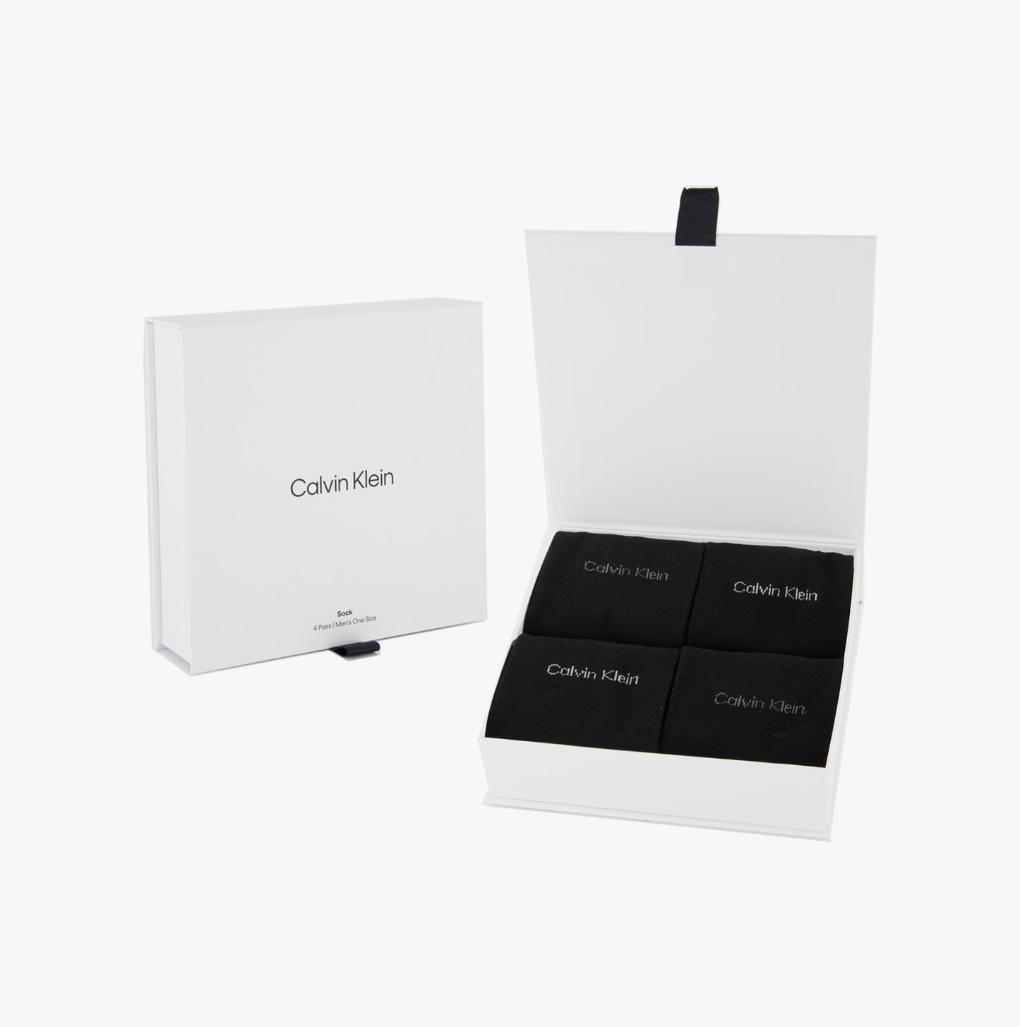 Calvin Klein 4 Pack Giftbox Classic Mens Socks Black