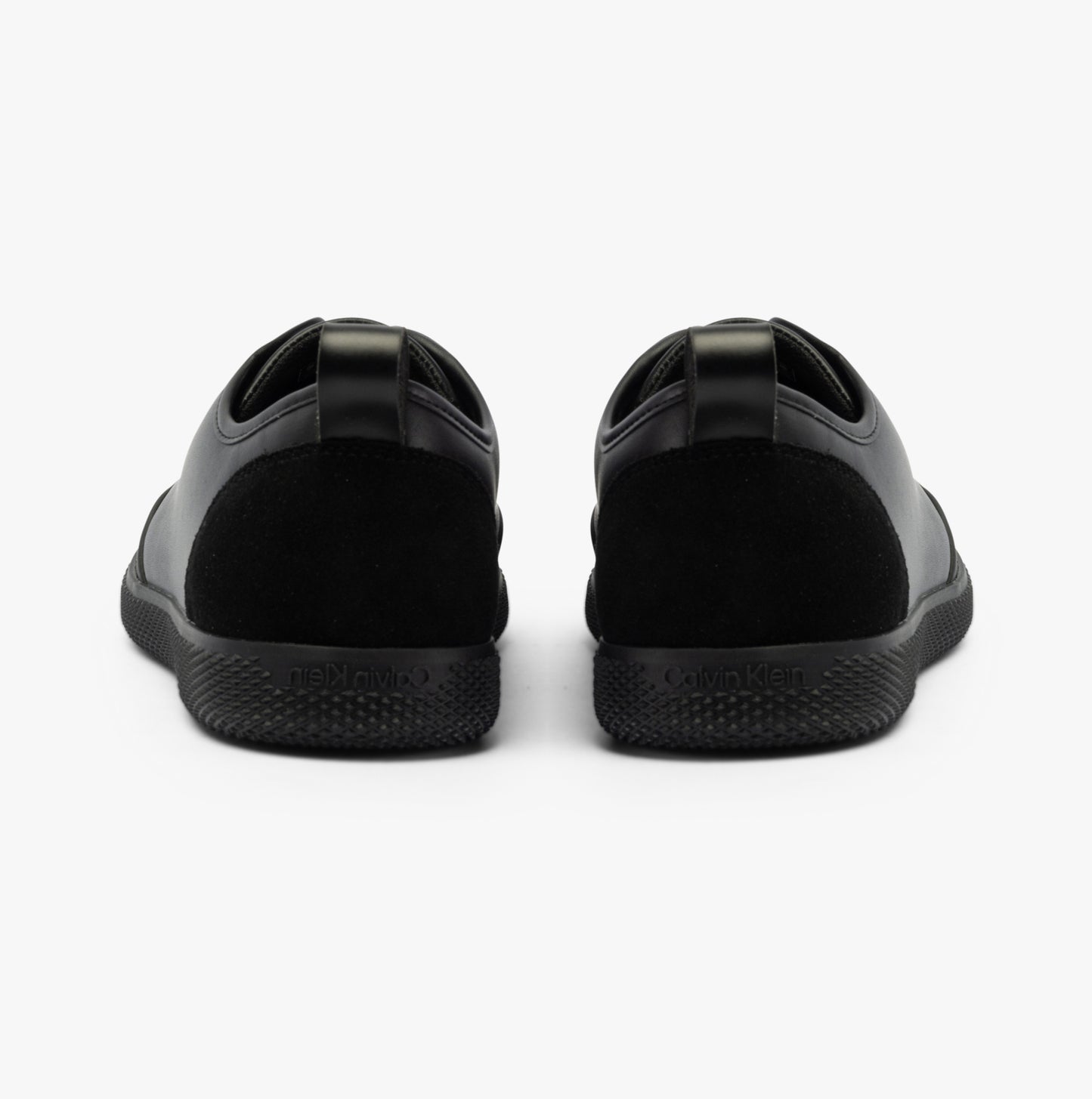 Calvin Klein LOW TOP LACE UP Mens Trainers Triple Black