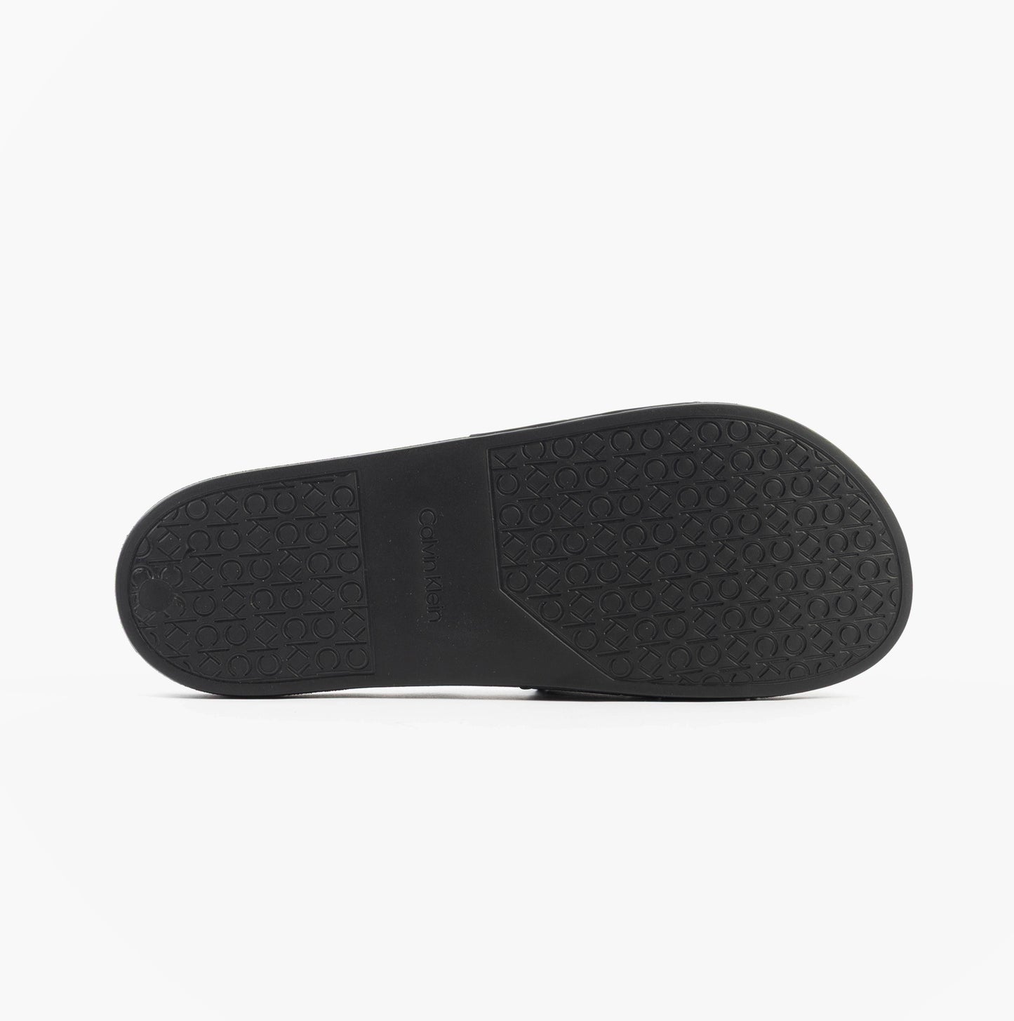 Calvin Klein POOL SLIDE DOUBLE T Mens Sliders Ck Black