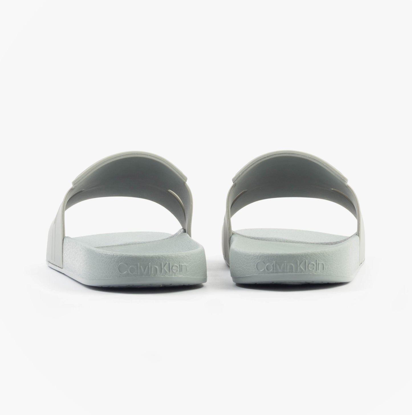 Calvin Klein POOL SLIDE DOUBLE T Mens Sliders Granite Road
