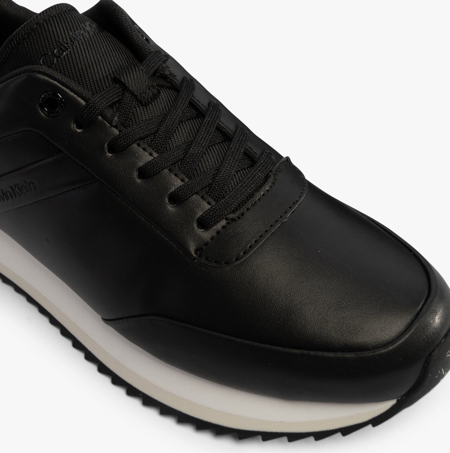 Calvin Klein RUNNER LACE UP Womens Trainers Ck Black