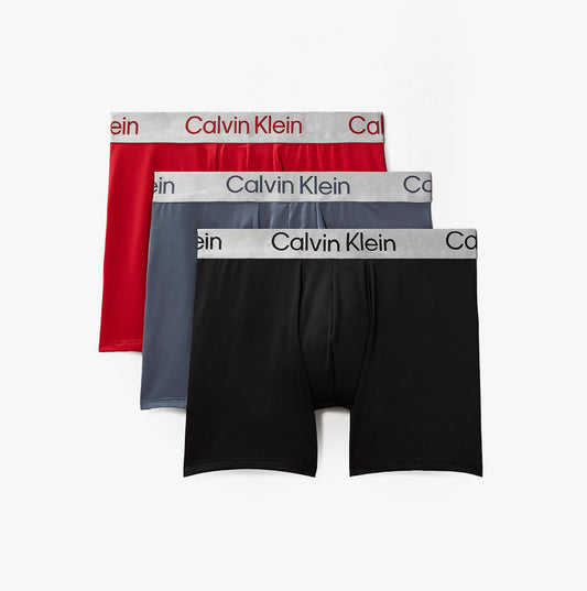 Calvin Klein LV00NB4124 BOXER BRIEF 3 PACK Mens Low Rise Trunks Multicoloured