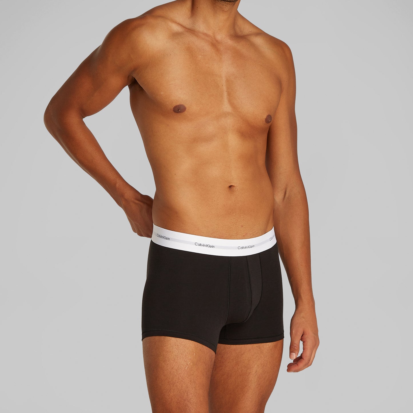 Calvin Klein COTTON 3 Pack Mens Trunks Black