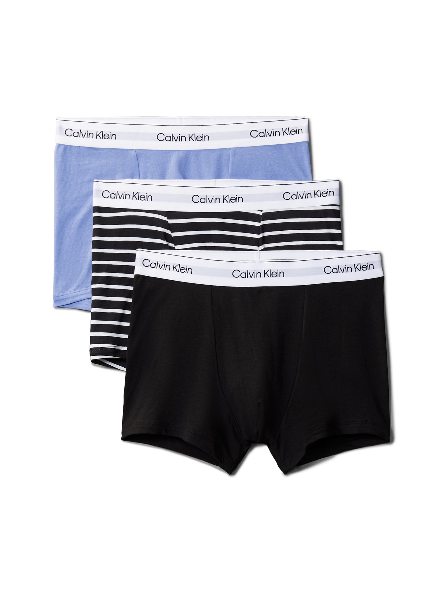 Calvin Klein ICON COTTON STRETCH 3 Pack Mens Dart Trunks Multicoloured
