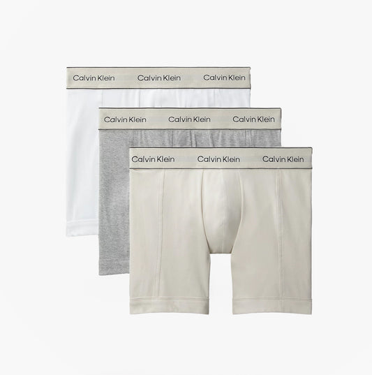 Calvin Klein BOXER BRIEF 3 Pack Mens Cotten Stretch Multicoloured