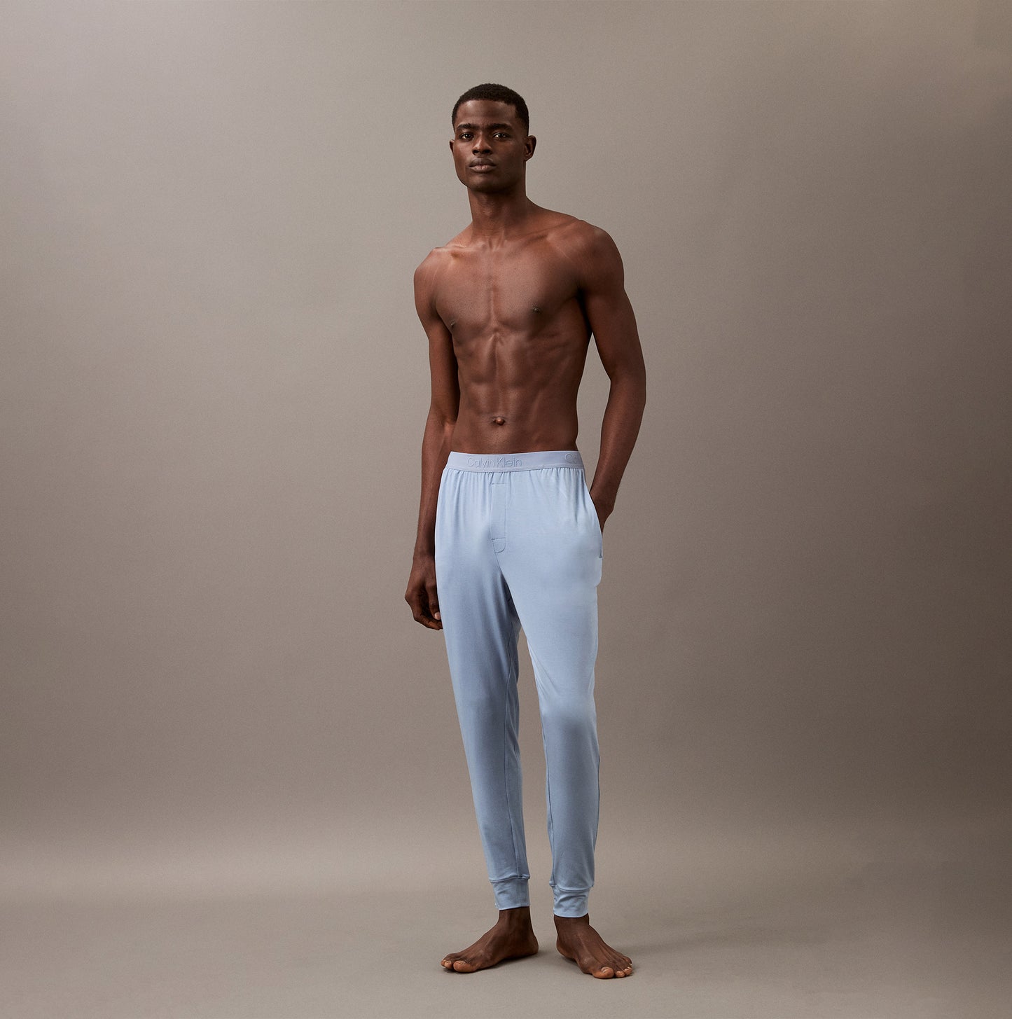 Calvin Klein ULTRA SOFT MODAL Mens Lounge Joggers Faded Denim