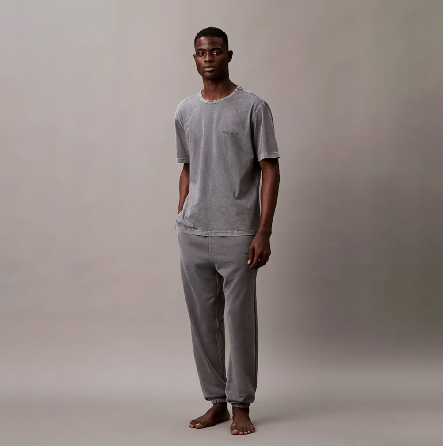 Calvin Klein 100% COTTON Mens Lounge T-Shirt Forged Iron