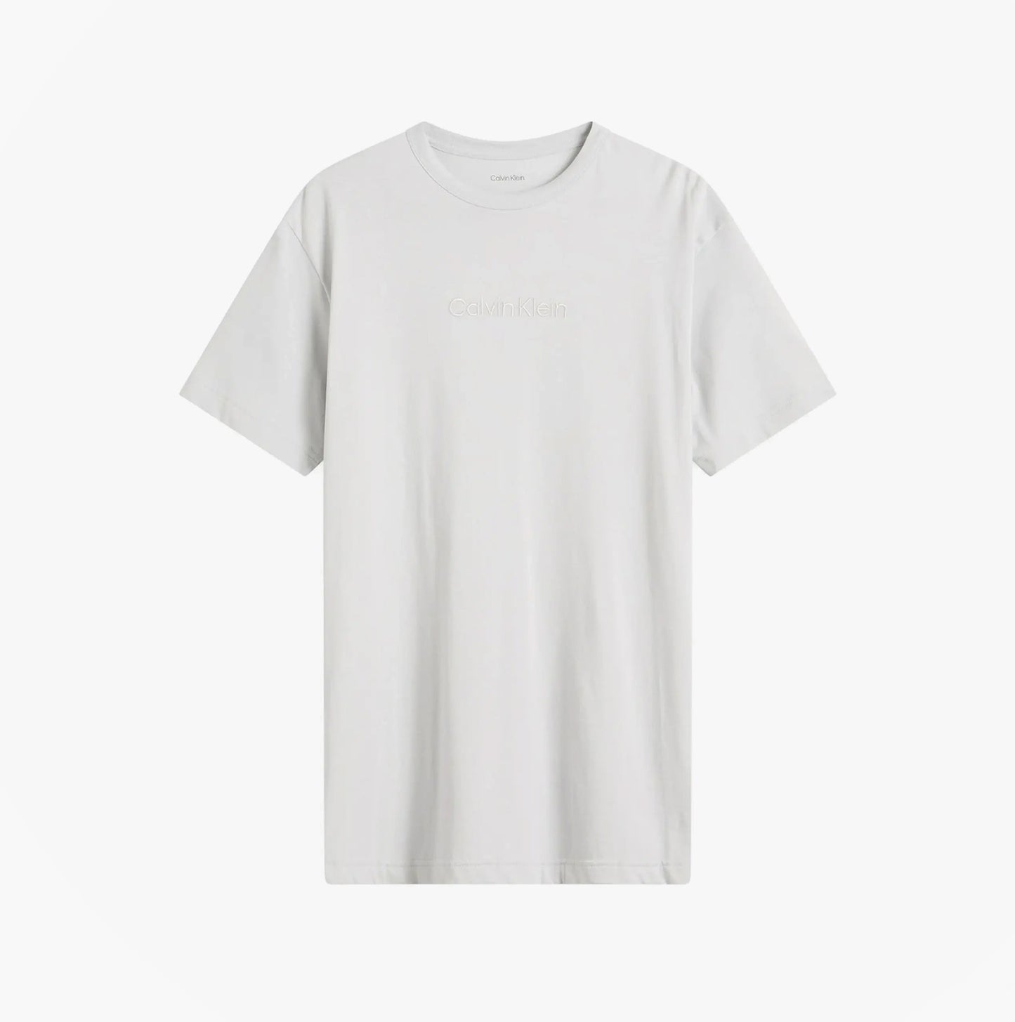 Calvin Klein CREW POPLIN Mens T-Shirt & Boxer Shorts Set Grey