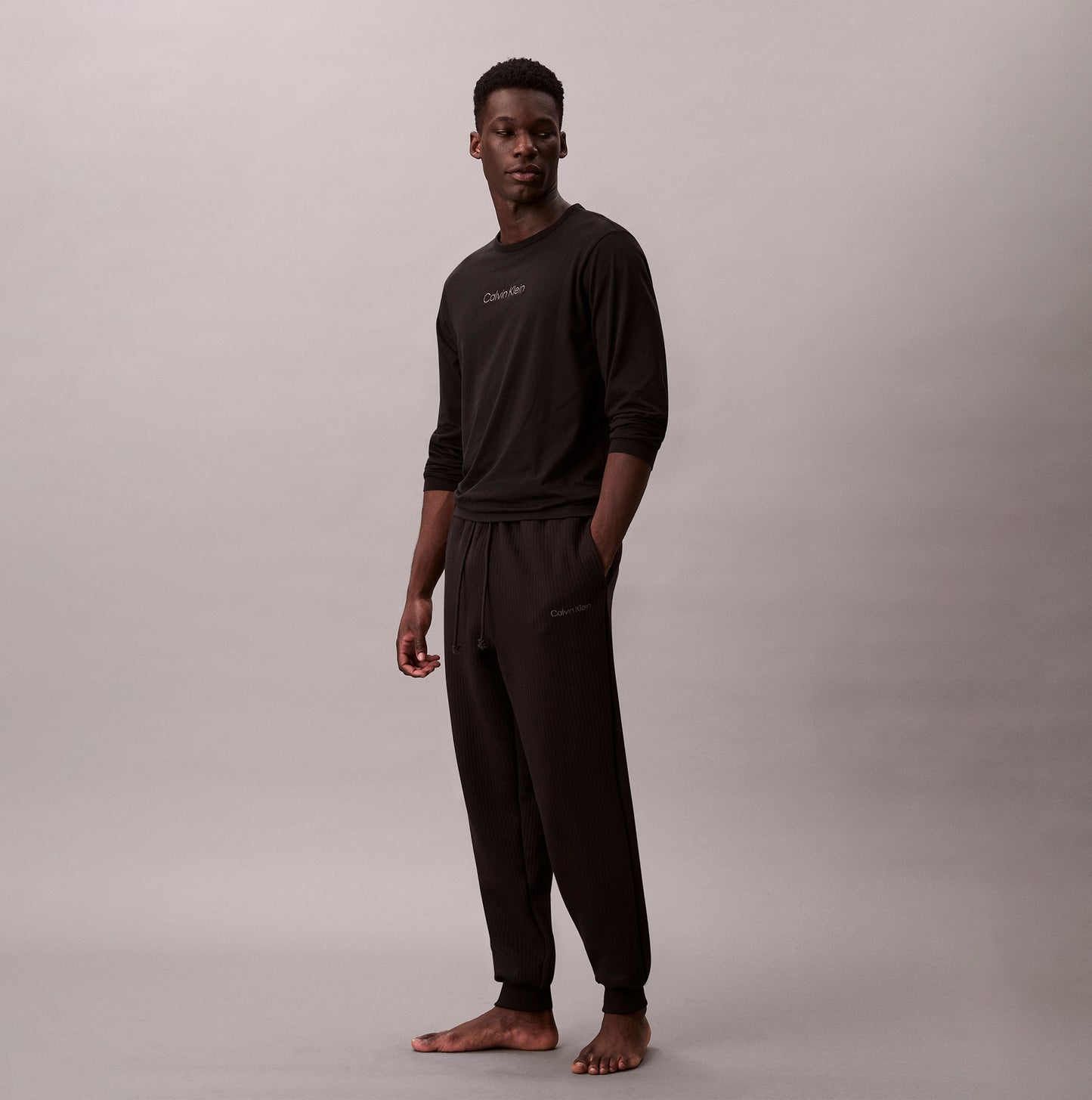 Calvin Klein QUILTED JOGGER Mens Joggers Black