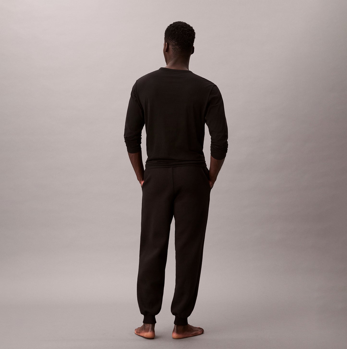 Calvin Klein QUILTED JOGGER Mens Joggers Black