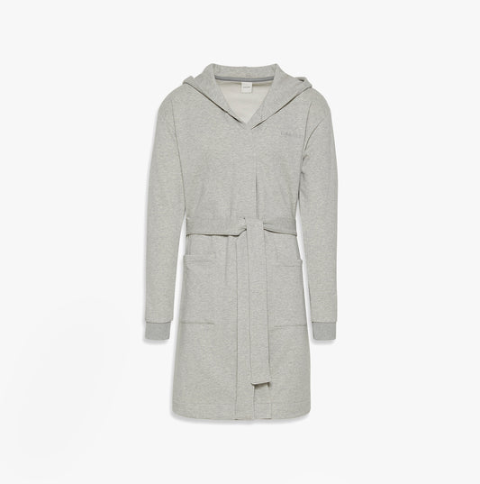 Calvin Klein HOODED ROBE Mens Bathrobes Grey Heather