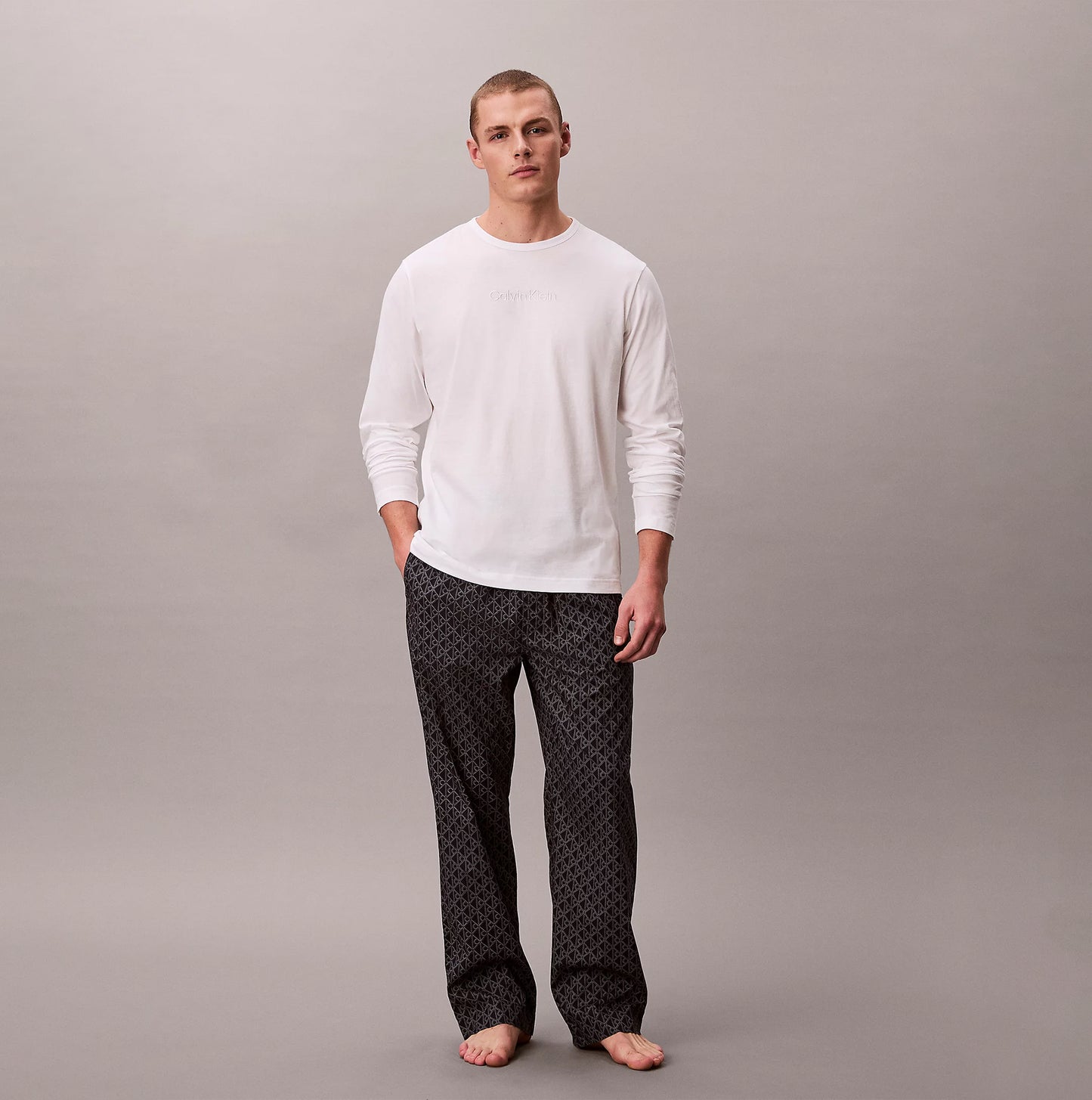 Calvin Klein LS TEE PANT SET Mens Multicoloured