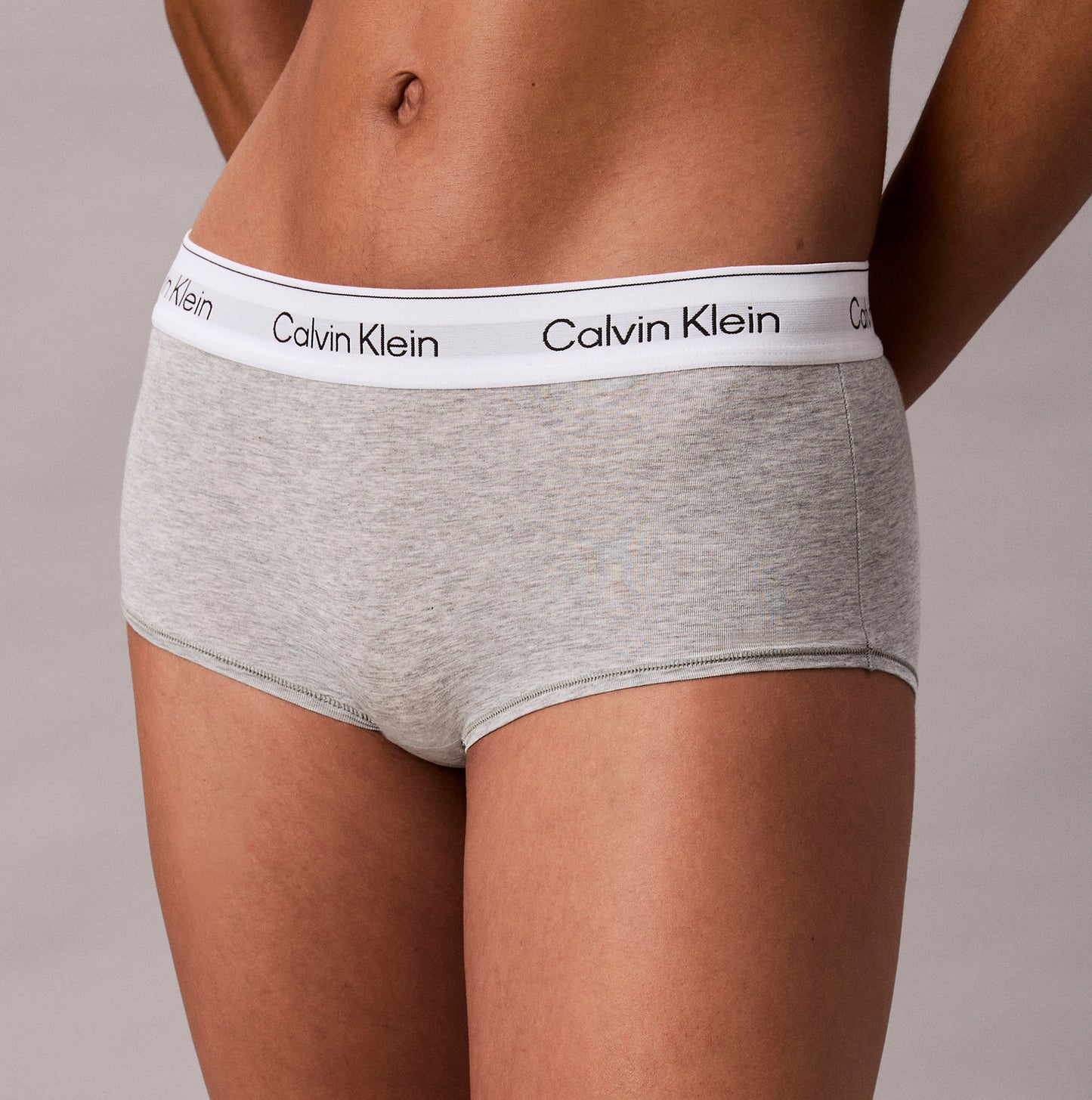 Calvin Klein Icon Cotton Modal Womens Boy Shorts Grey