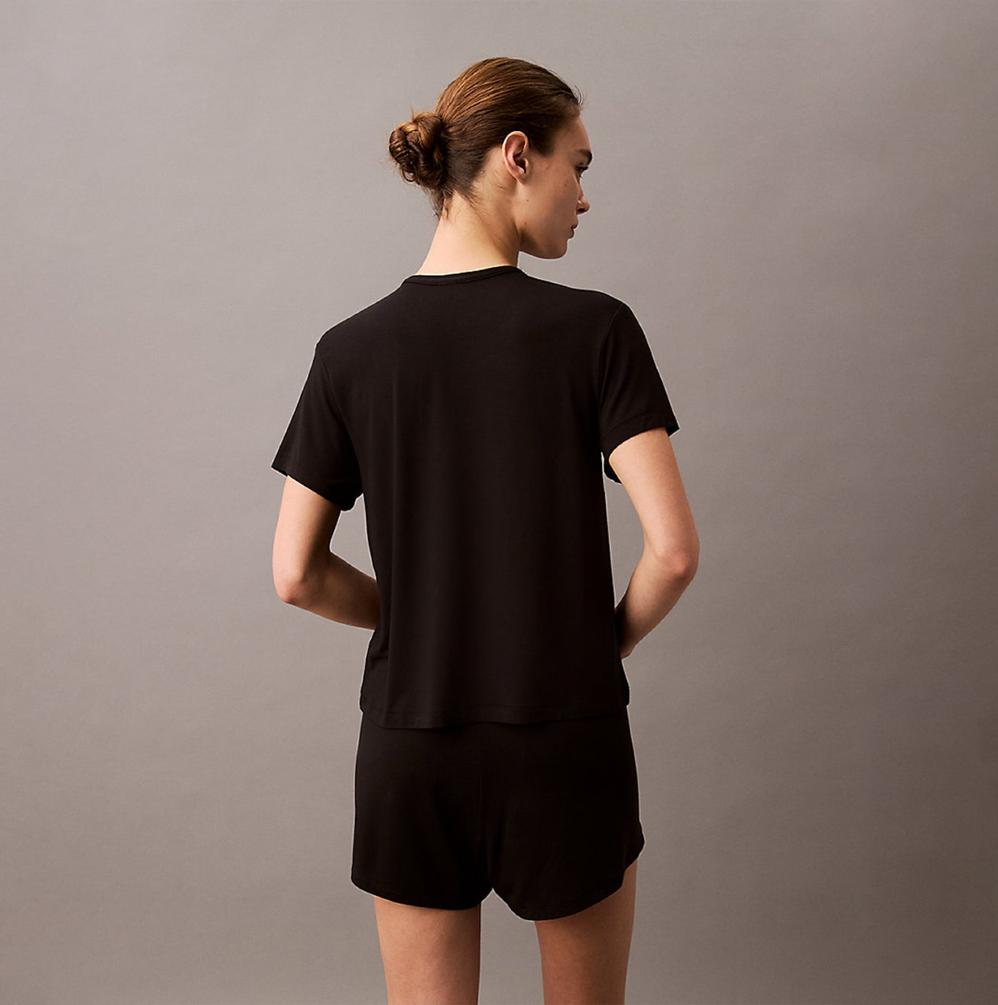 Calvin Klein ULTRA SOFT MODAL Womens Lounge T-Shirt Black