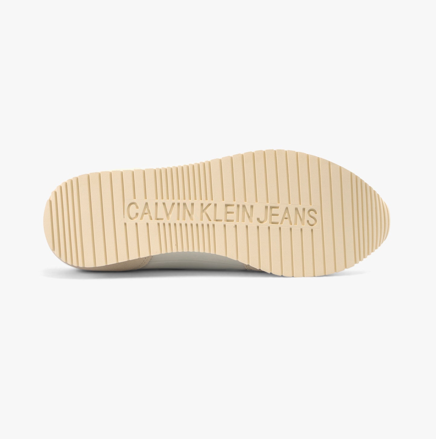 Calvin Klein RUNNER SO LACEUP Mens Trainers Bright White/Eggshell