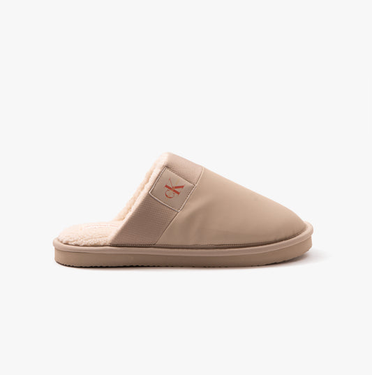 Calvin Klein HOME CLOG SURFACES Mens Slippers Taupe