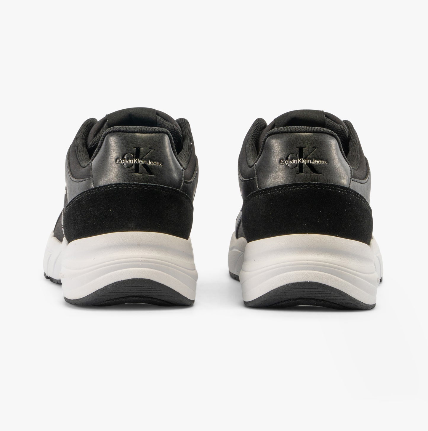 Calvin Klein RETRO TENNIS Mens Trainers Black/Black/Eggshell