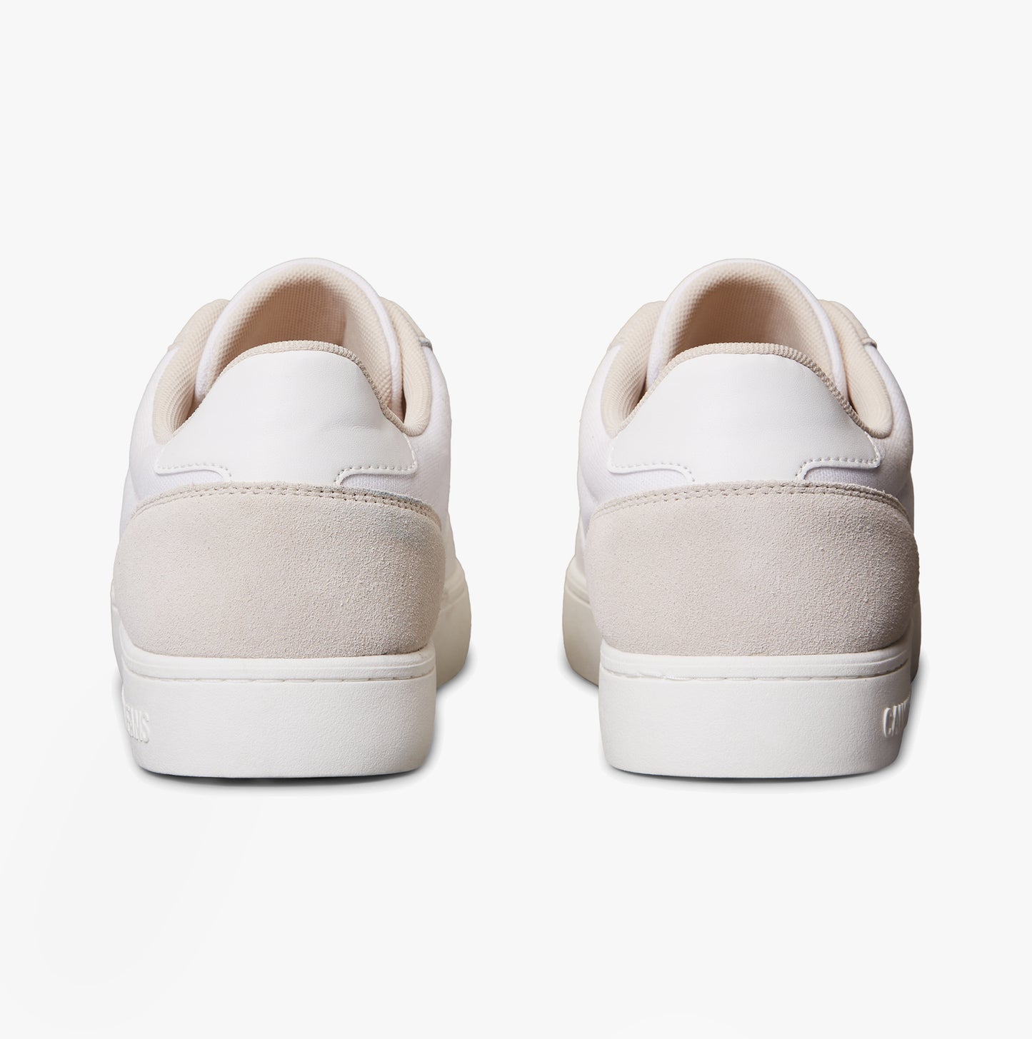 Calvin Klein CLASSIC CANVAS Mens Trainers Bright White/Eggshell