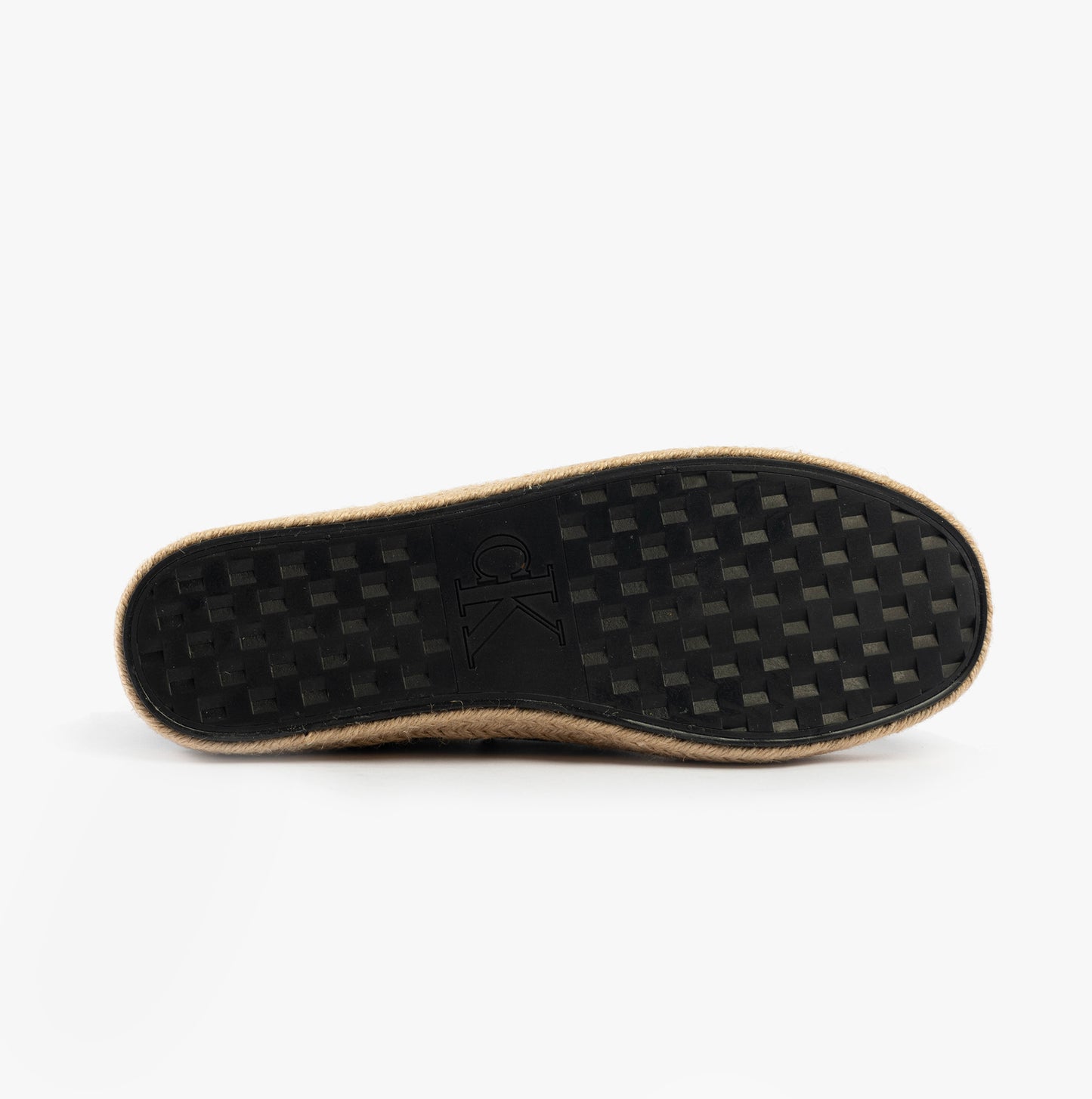 Calvin Klein ESPADRILLE Mens Canvas Shoes Ck Black