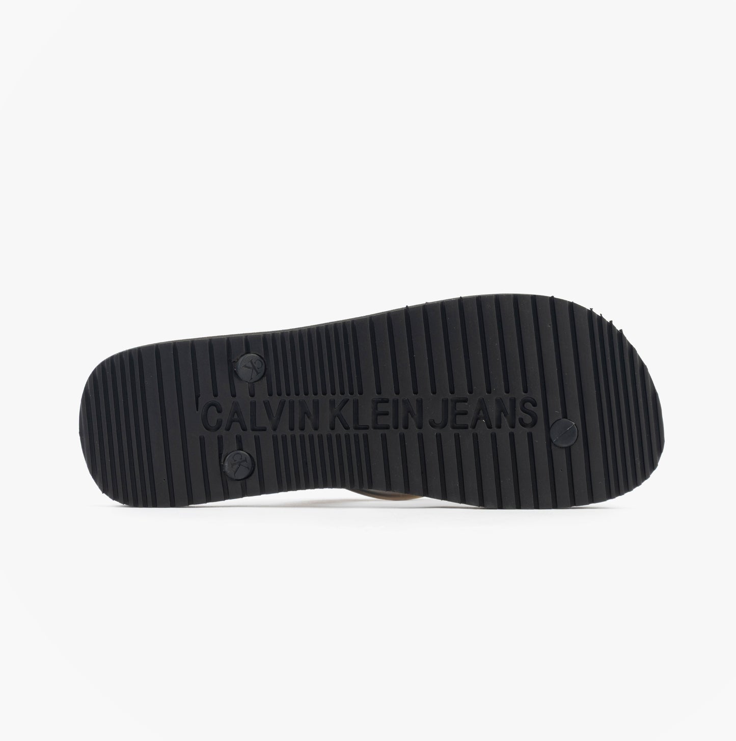 Calvin Klein BEACH SANDAL TRANSPA Mens Sandals Black/Bright White