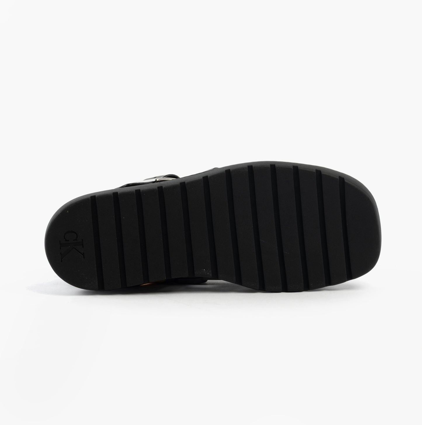 Calvin Klein LEATHER FISHERMAN Womens Sandals Triple Black