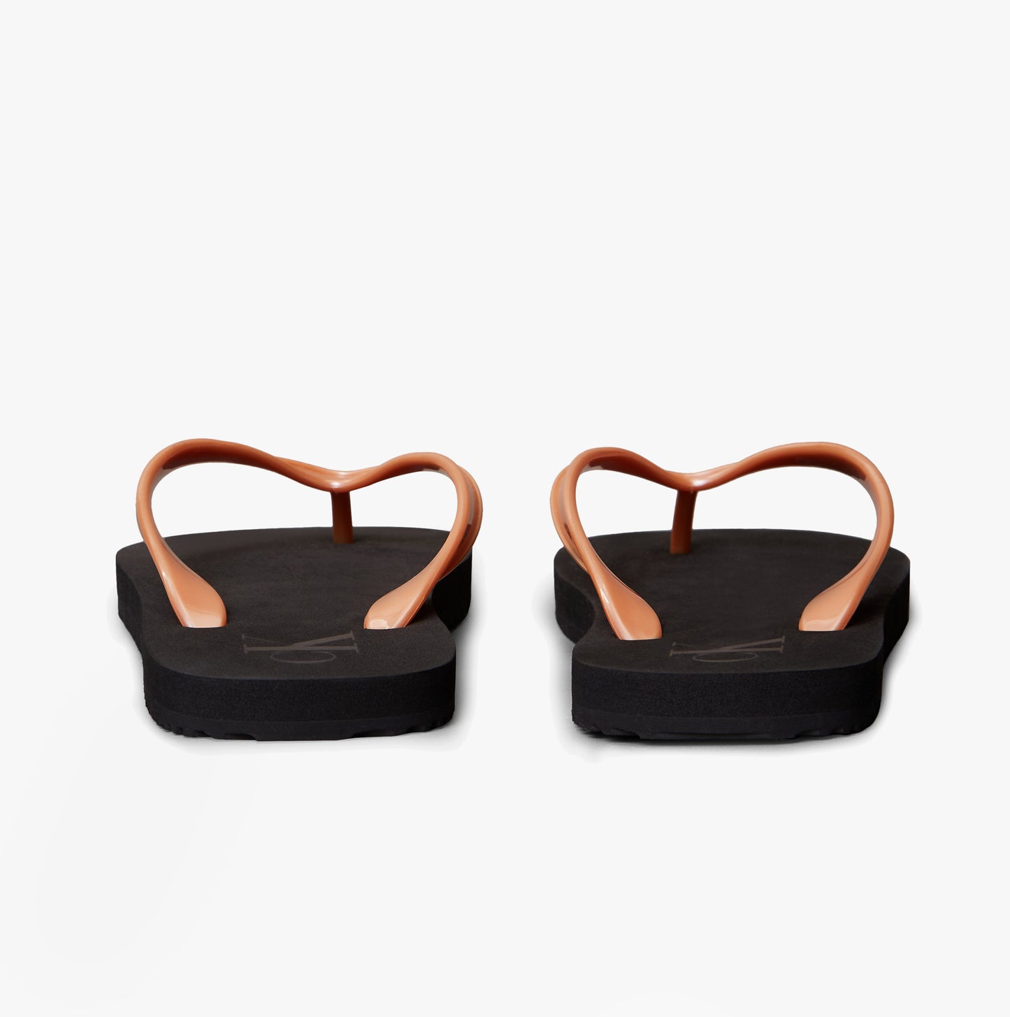 Calvin Klein BEACH SANDAL MONOLOGUE Womens Flip Flops Black/Dusty Coral