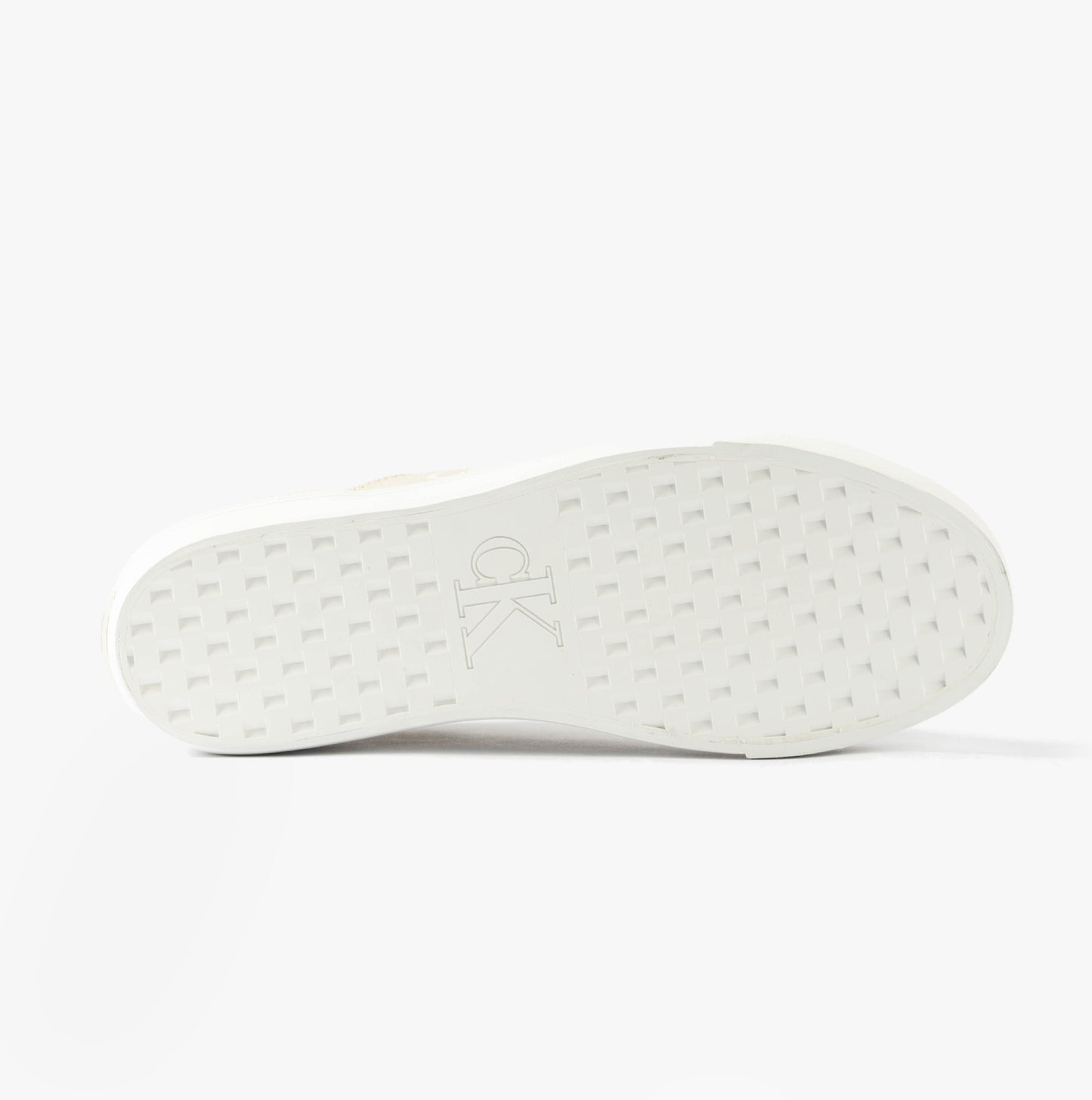Calvin Klein VULC FLATFORM LOW Womens Trainers Eggshell/Creamy White